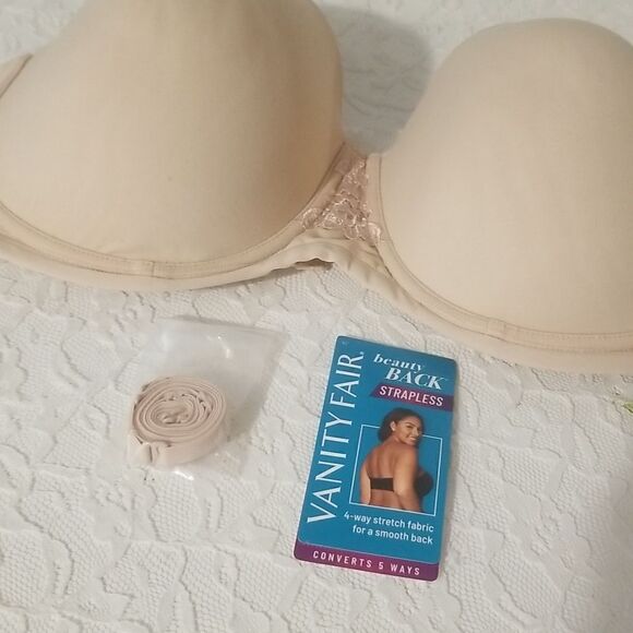 Vanity Fair 74380 Rose Beige Underwire Bra 42DD Smooth - Picture 5 of 9